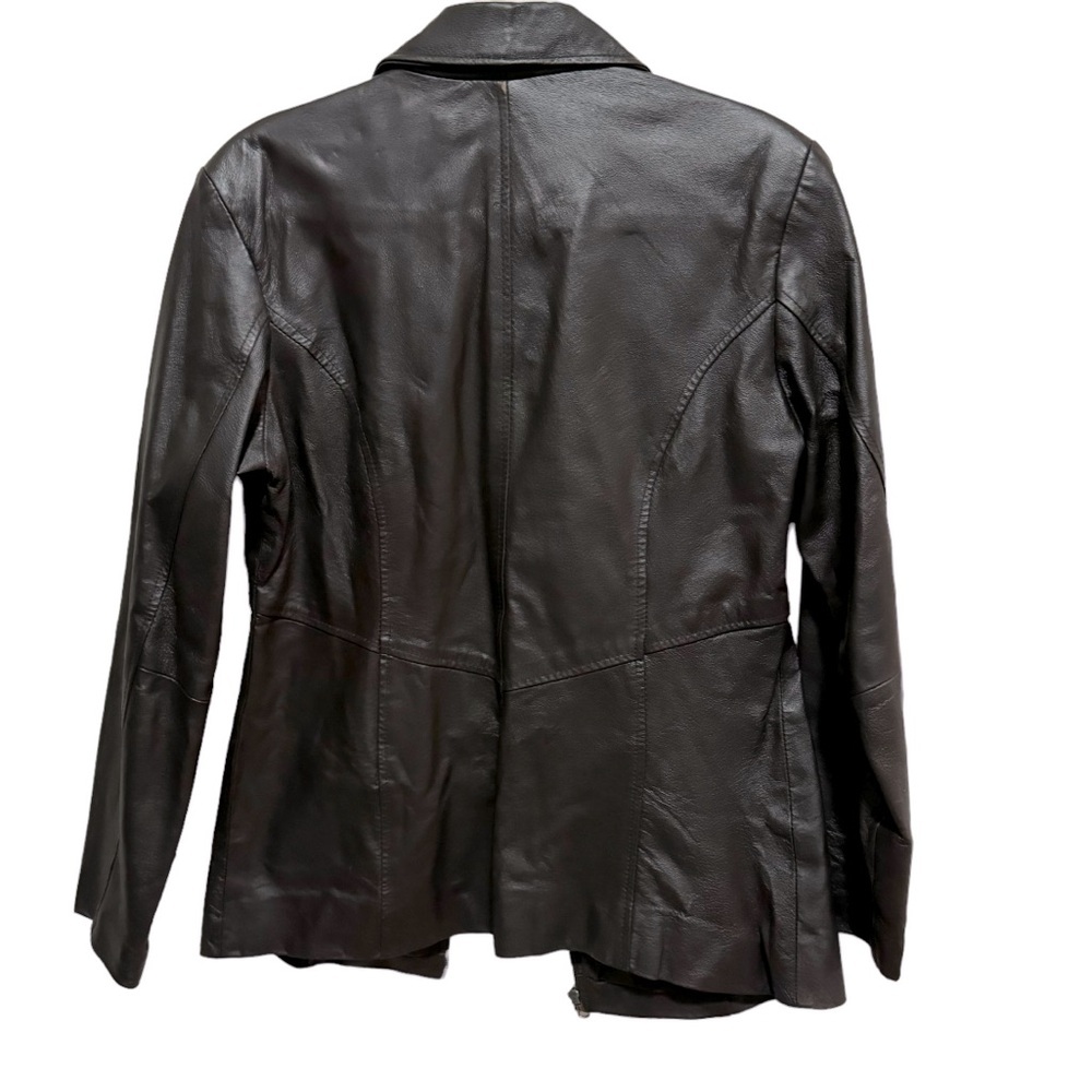 Jacqueline Ferrar - genuine Leather jacket - Brown - size Small - Vintage! - Picture 4 of 10